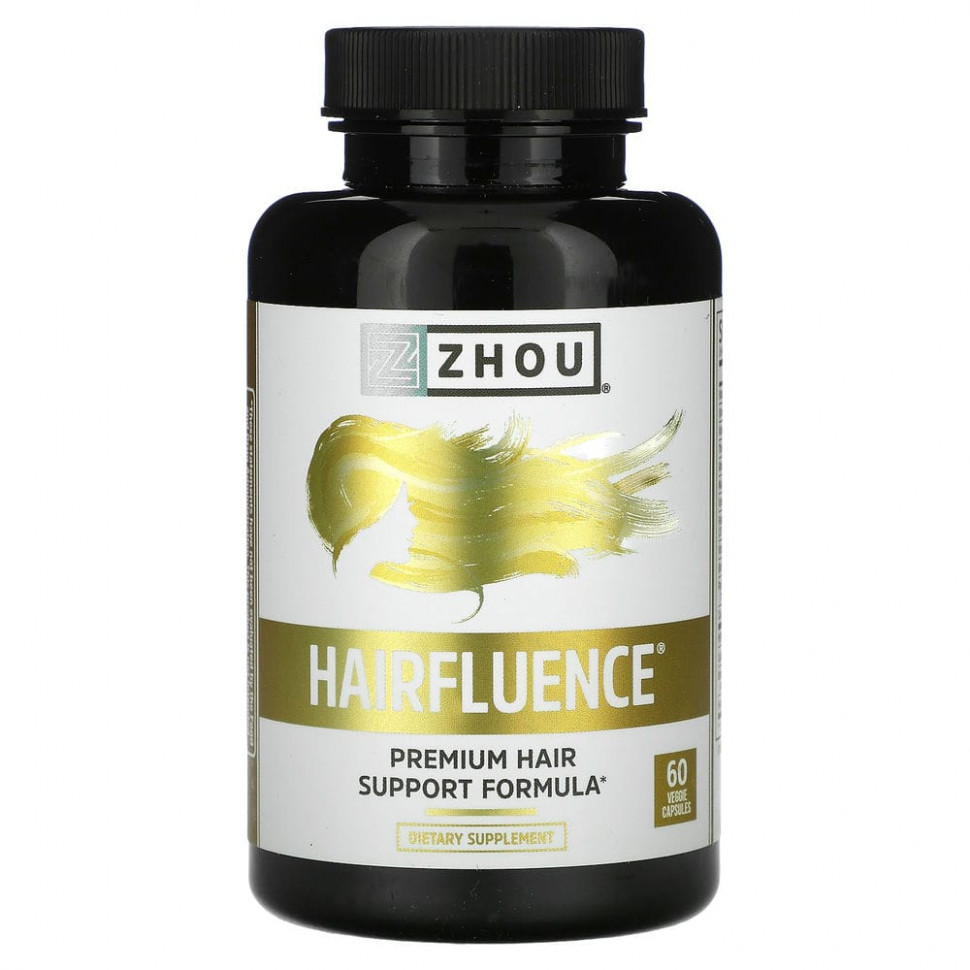 ������ ������ Zhou Nutrition, Hairfluence, �������-������� ����� �����, 60 �������������� ������  IHerb (������) ����