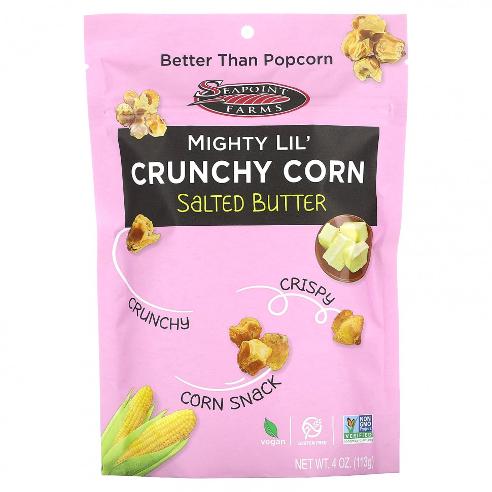 ������ ������ Seapoint Farms, Mighty Lil 'Crunchy Corn, ������� �����, 113 � (4 �����)  IHerb (������) ����