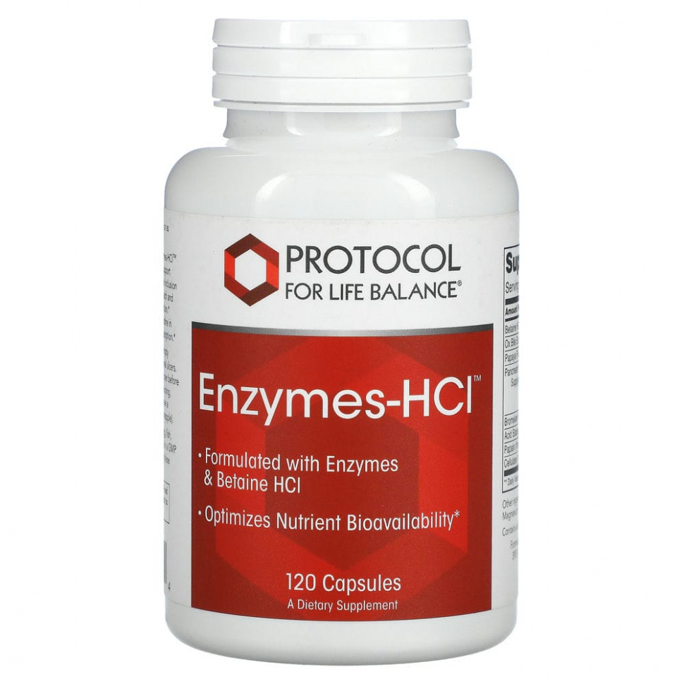 ������ ������ Protocol for Life Balance, Enzymes-HCI, 120 ������  IHerb (������) ����