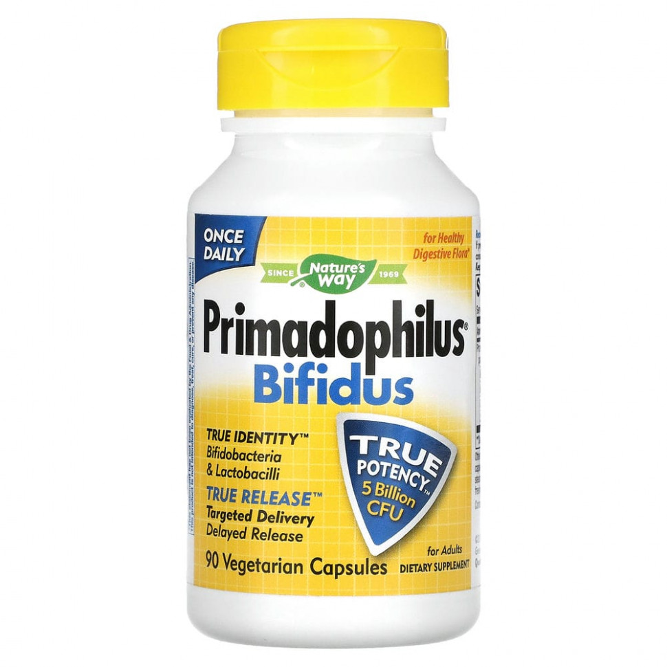 ������ ������ Nature's Way, Primadophilus Bifidus ��� ��������, 5 ���� ���, 90 �������������� ������  IHerb (������) ����