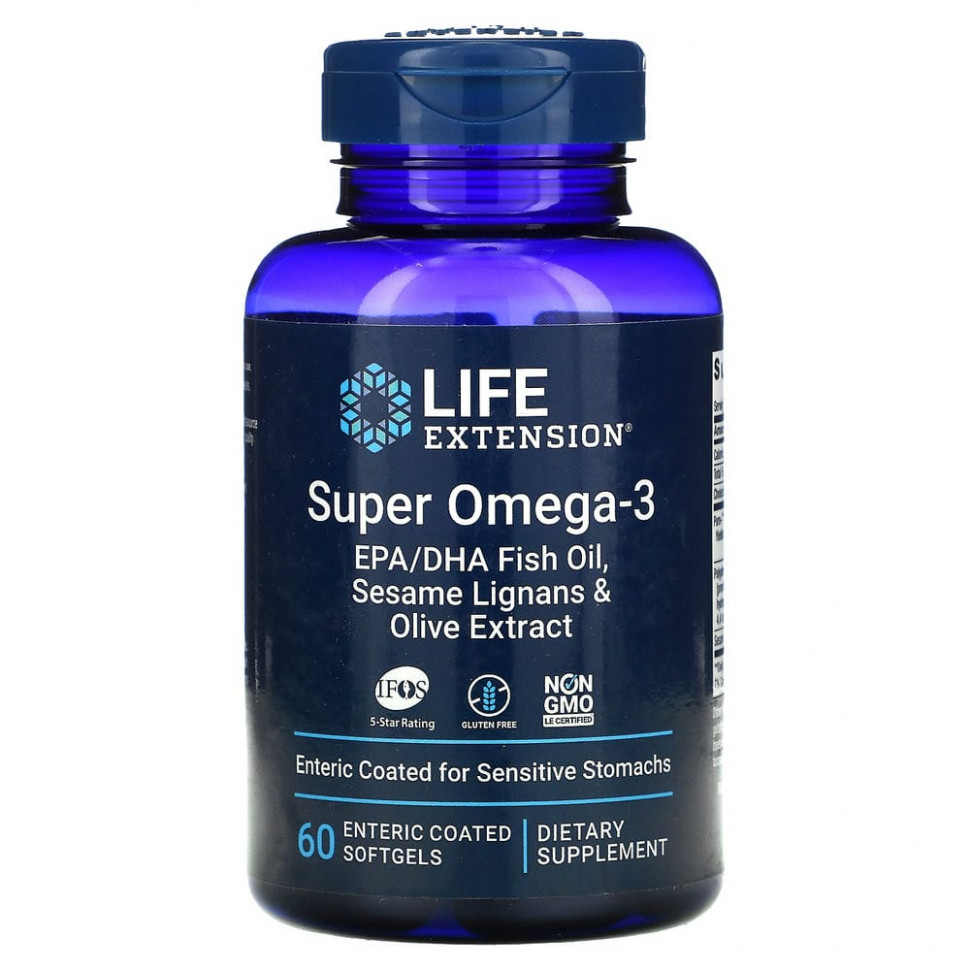  Life Extension, Super Omega-3,      ,     , 60 ,       -     , -, 