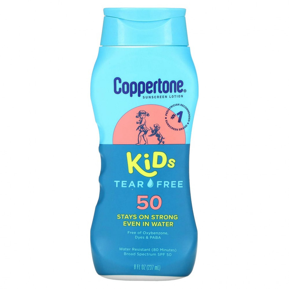 ������ ������ Coppertone, Kids, ��� ����, �������������� ������, SPF 50, 237 �� (8 ����. �����)  IHerb (������) ����