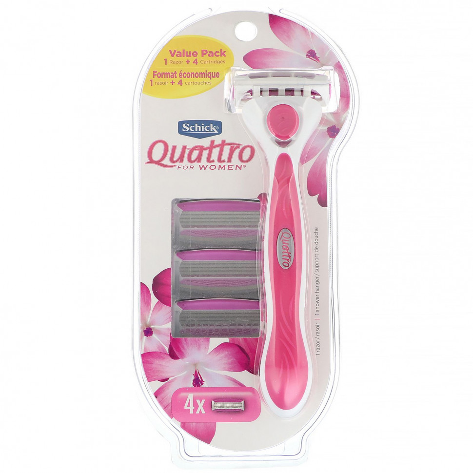 ������ ������ Schick, Quattro For Women, 1 ������, 4 �������  IHerb (������) ����