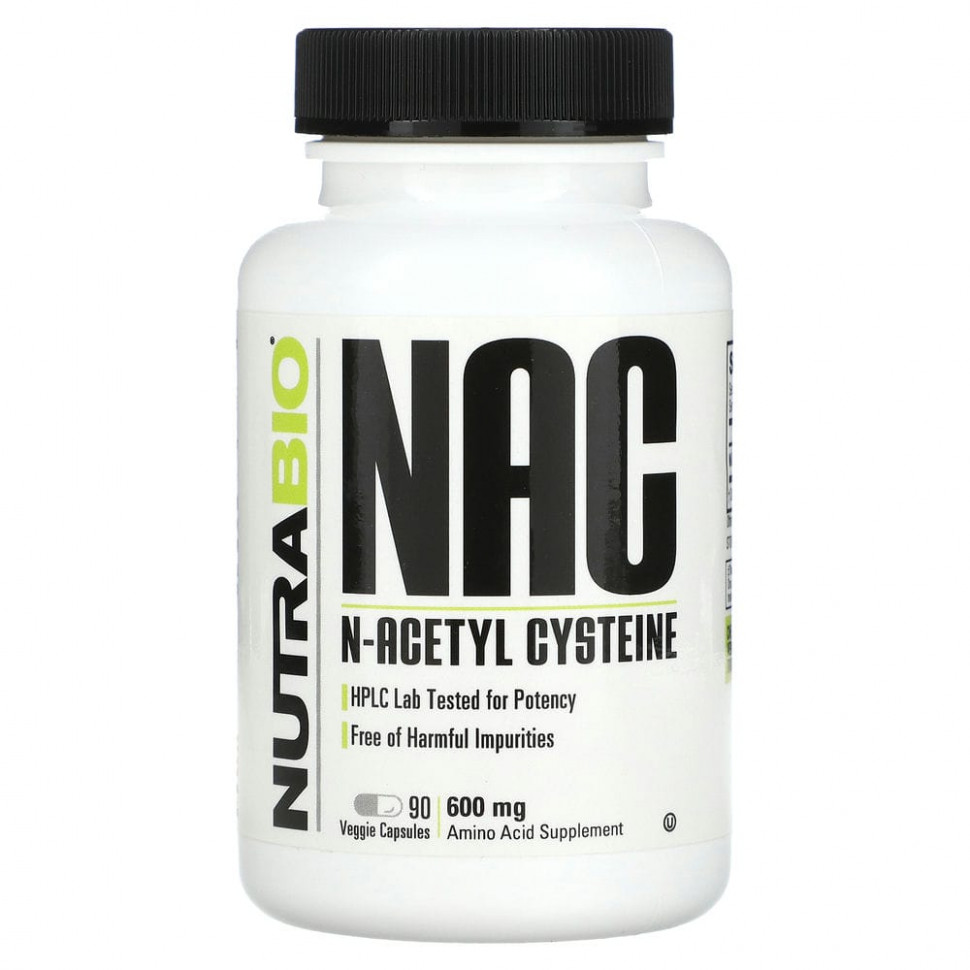  Nutrabio Labs, NAC N-, 600 , 90      -     , -, 