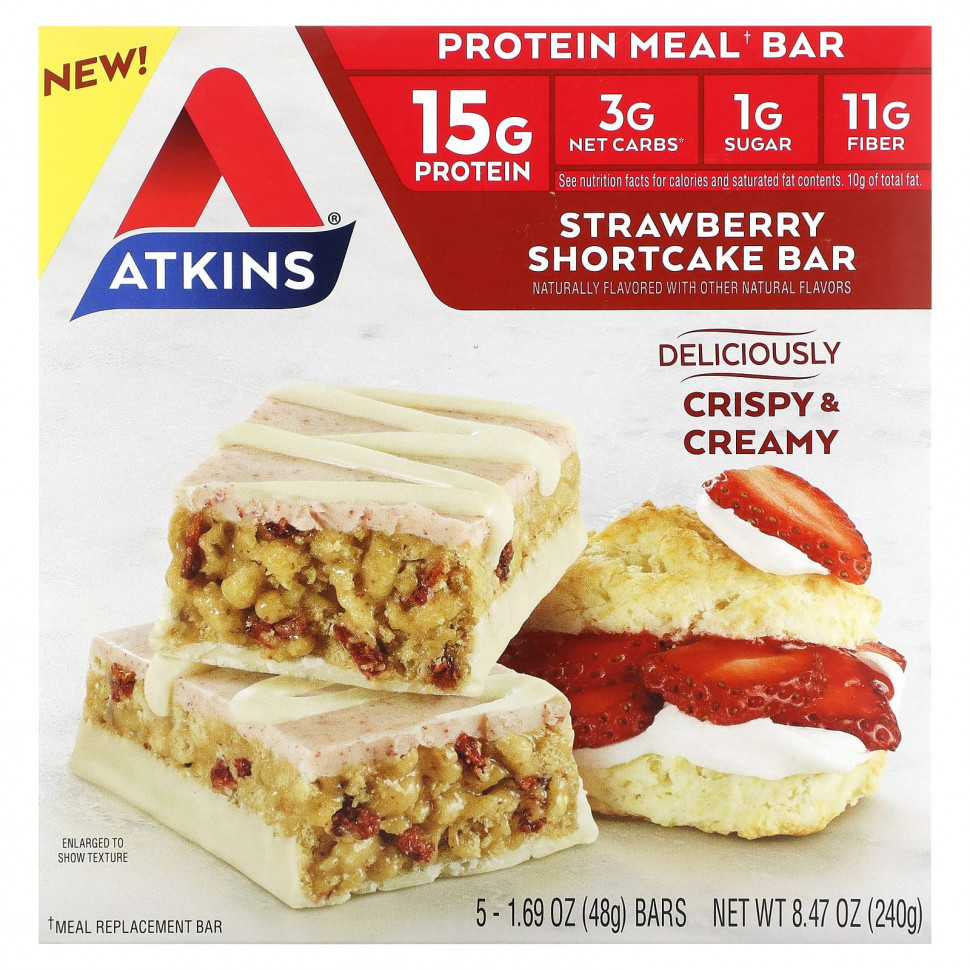  Atkins, Protein Meal Bar,    , 5 , 48  (1,69 )    -     , -, 