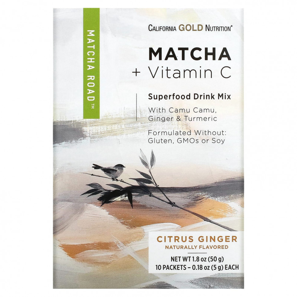  California Gold Nutrition, MATCHA ROAD,  +  C   , 10 .    -     , -, 