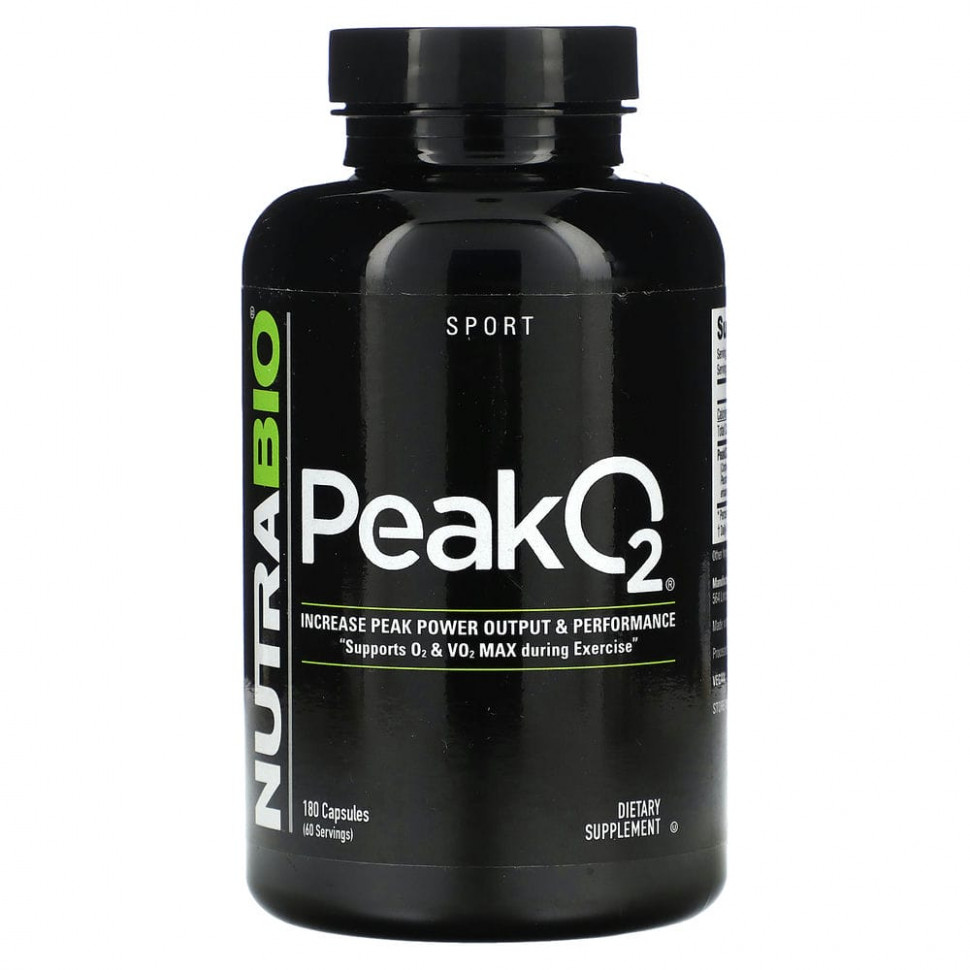  Nutrabio Labs, Peak O2`` 180     -     , -, 