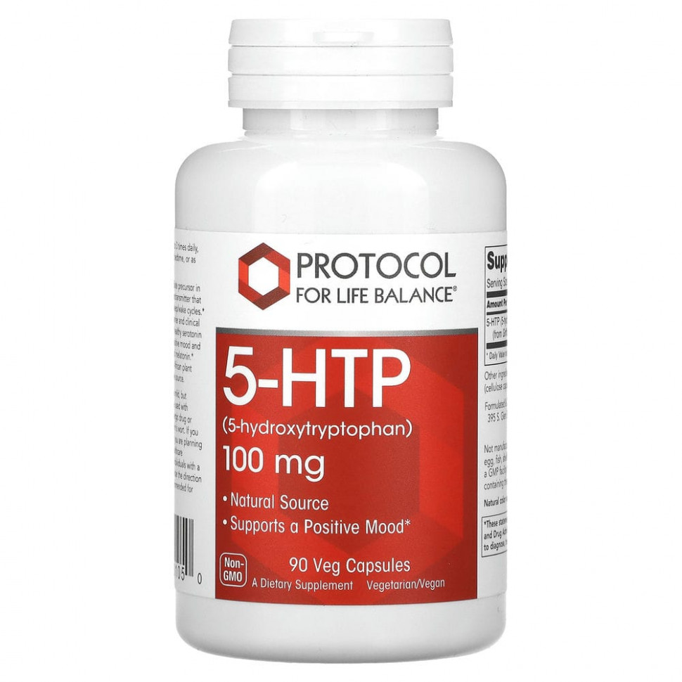  Protocol for Life Balance, 5-HTP, 100 , 90      -     , -, 