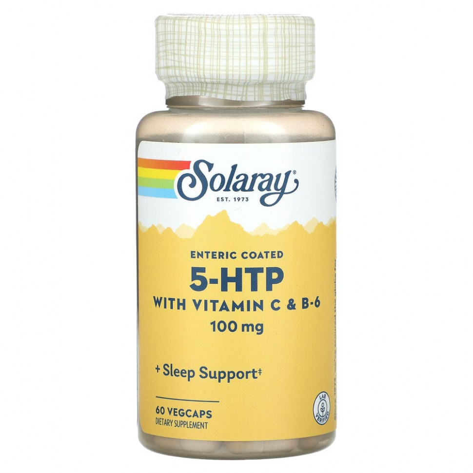  Solaray, 5-HTP   C  B6, 100 , 60      -     , -, 