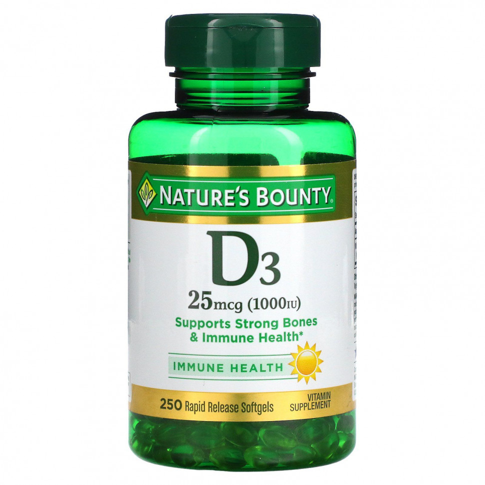  Nature's Bounty, D3, 25  (1000 ), 250        -     , -, 