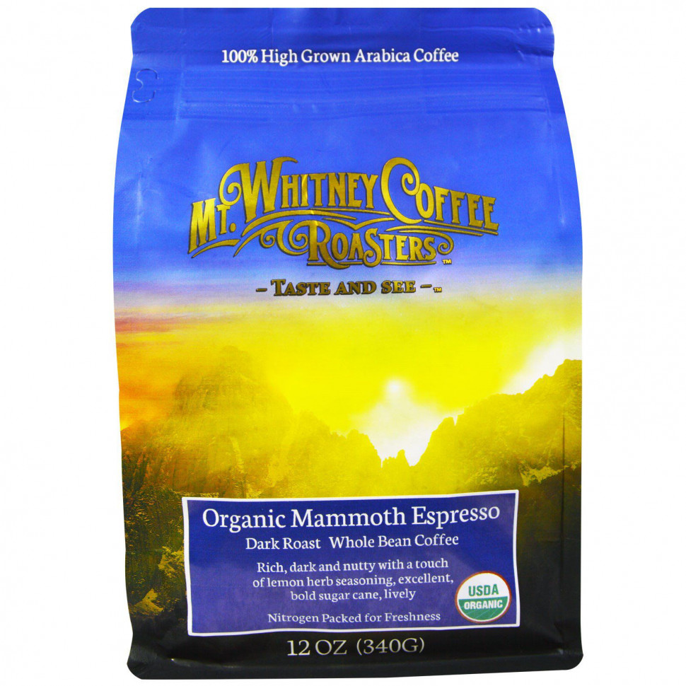  Mt. Whitney Coffee Roasters, Organic Mammoth Espresso,    ,  , 340  (12 )    -     , -, 