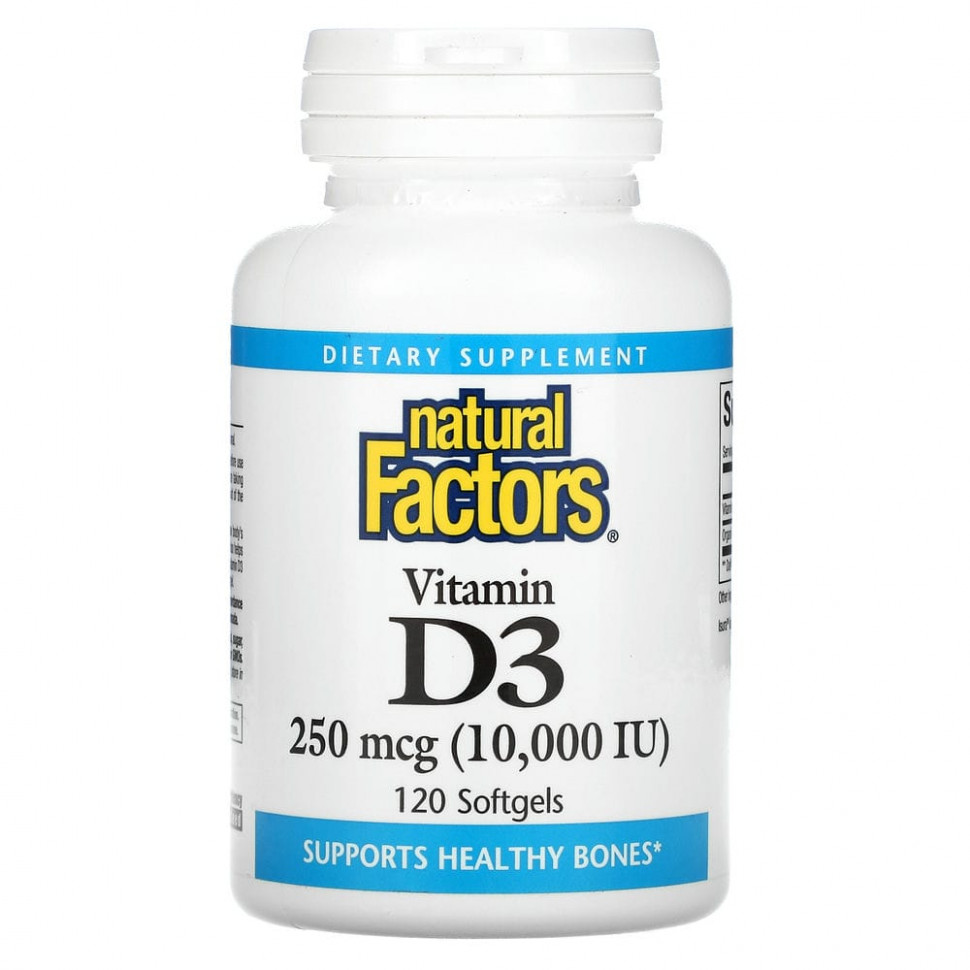  Natural Factors,  D3, 250  (10 000 ), 120      -     , -, 