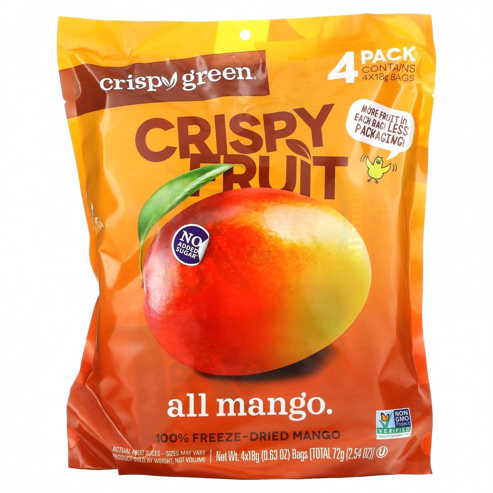 ������ ������ Crispy Green, Crispy Fruit, ��������� �����, 4 �������� �� 18 � (0,63 �����)  IHerb (������) ����