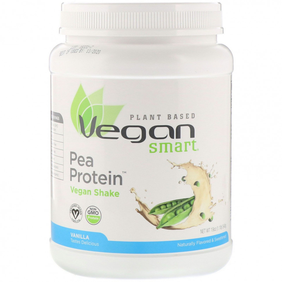 ������ ������ VeganSmart, Pea Protein, ��������� ����, ������, 540 �  IHerb (������) ����