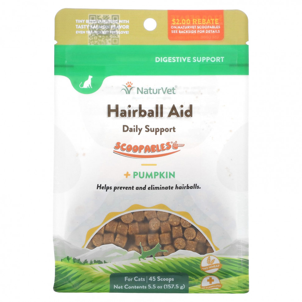  NaturVet, Scoopables,   Hairball Aid + ,  , , 45  , 157,5  (5,5 )    -     , -, 