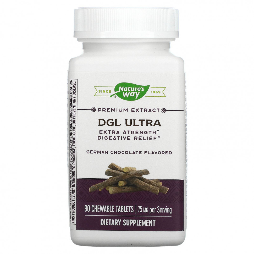  Nature's Way, DGL Ultra, Extra Strength   ,  , 75 , 90      -     , -, 