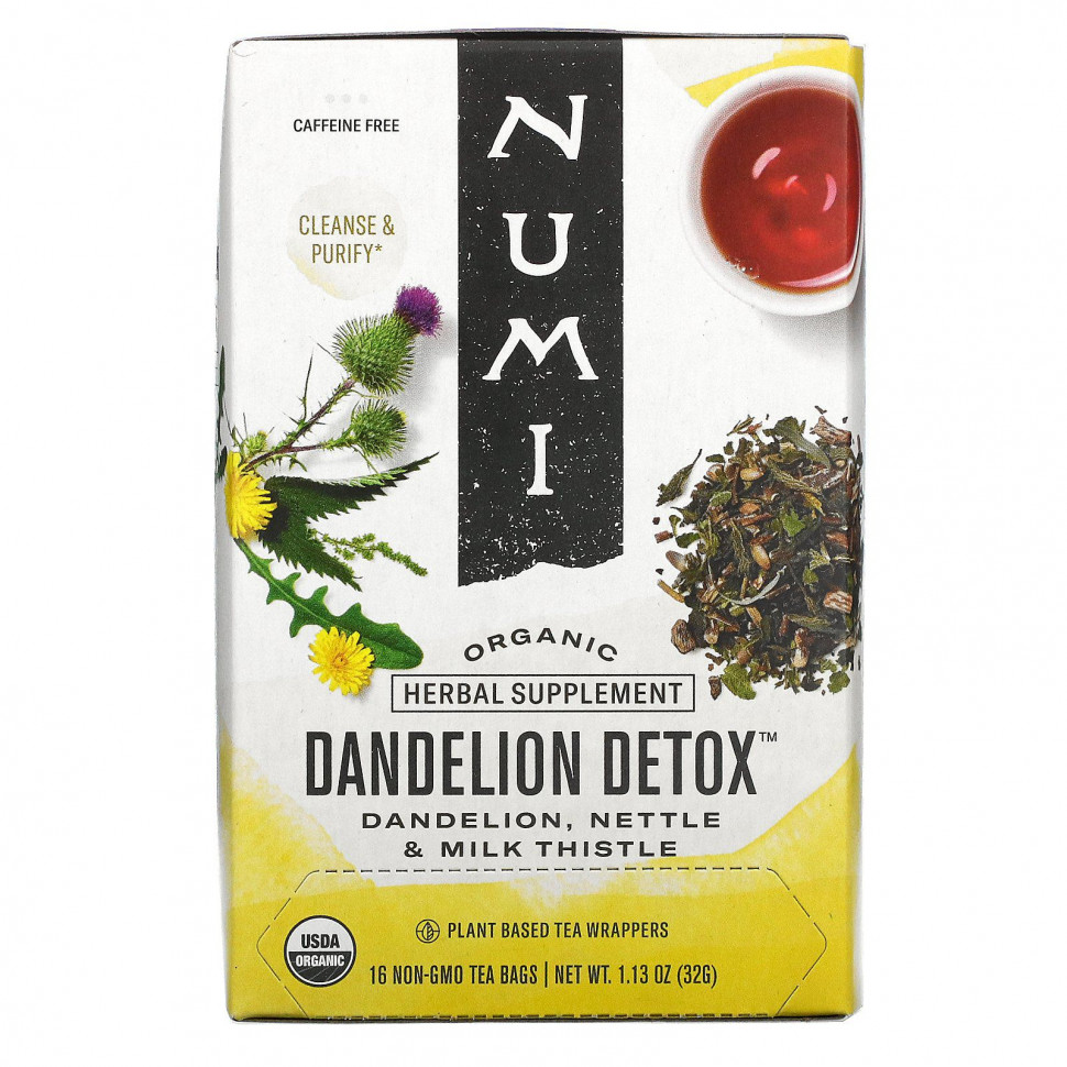  Numi Tea, Organic, Dandelion Detox,  , 16    , 32  (1,13 )    -     , -, 