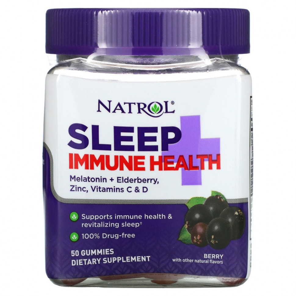  Natrol, Sleep + Immune Health, Berry, 50      -     , -, 