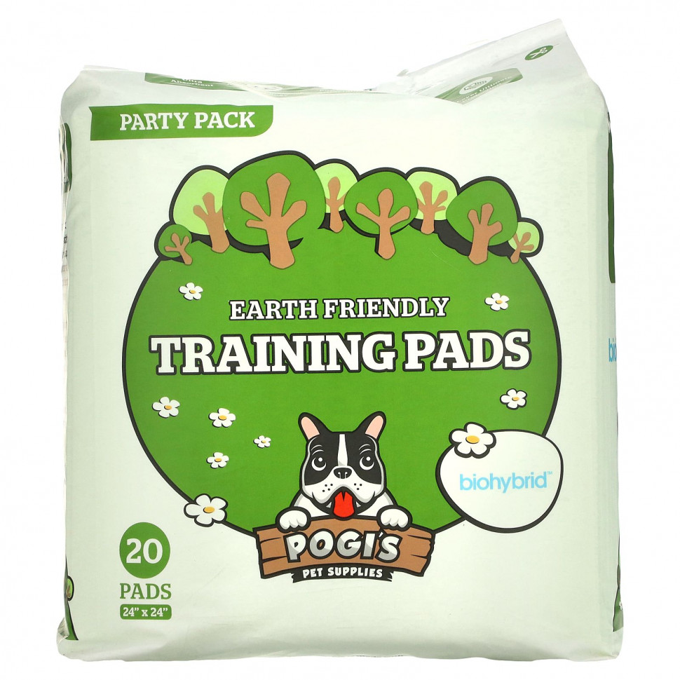  Pogi's Pet Supplies, Earth Friendly Training Pads, 20 .    -     , -, 