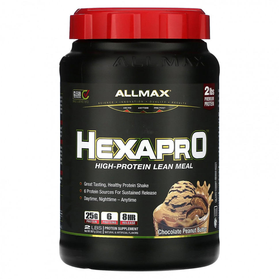 ������ ������ ALLMAX, Hexapro, ������� ��� � ������� ����������� �����, ������� � ���������� �����, 907 � (2 �����)  IHerb (������) ����