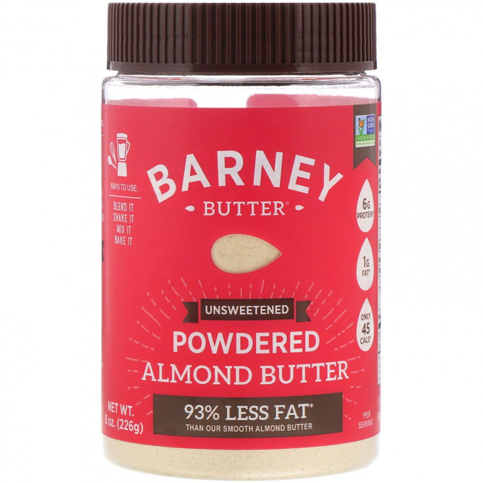 ������ ������ Barney Butter, Powdered Almond Butter, Unsweetened, 8 oz (226g)  IHerb (������) ����