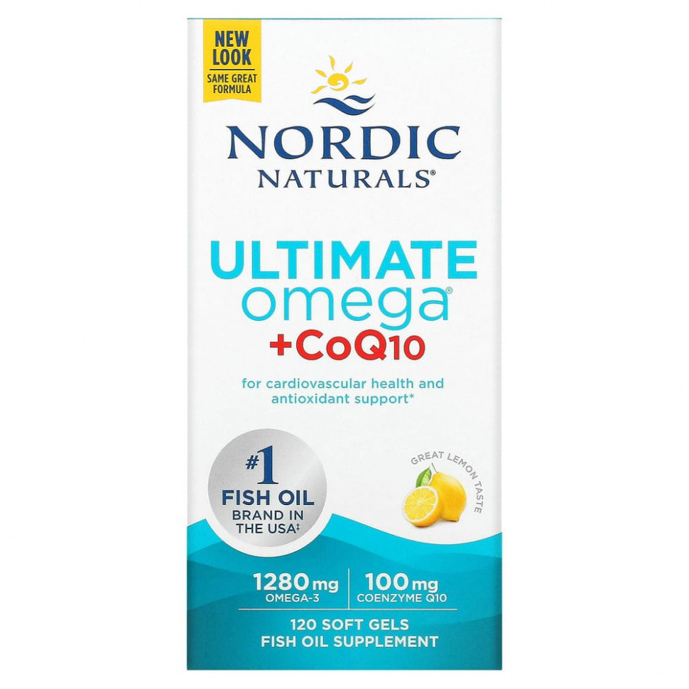 ������ ������ Nordic Naturals, Ultimate Omega + CoQ10, 640 ��, 120 ������  IHerb (������) ����