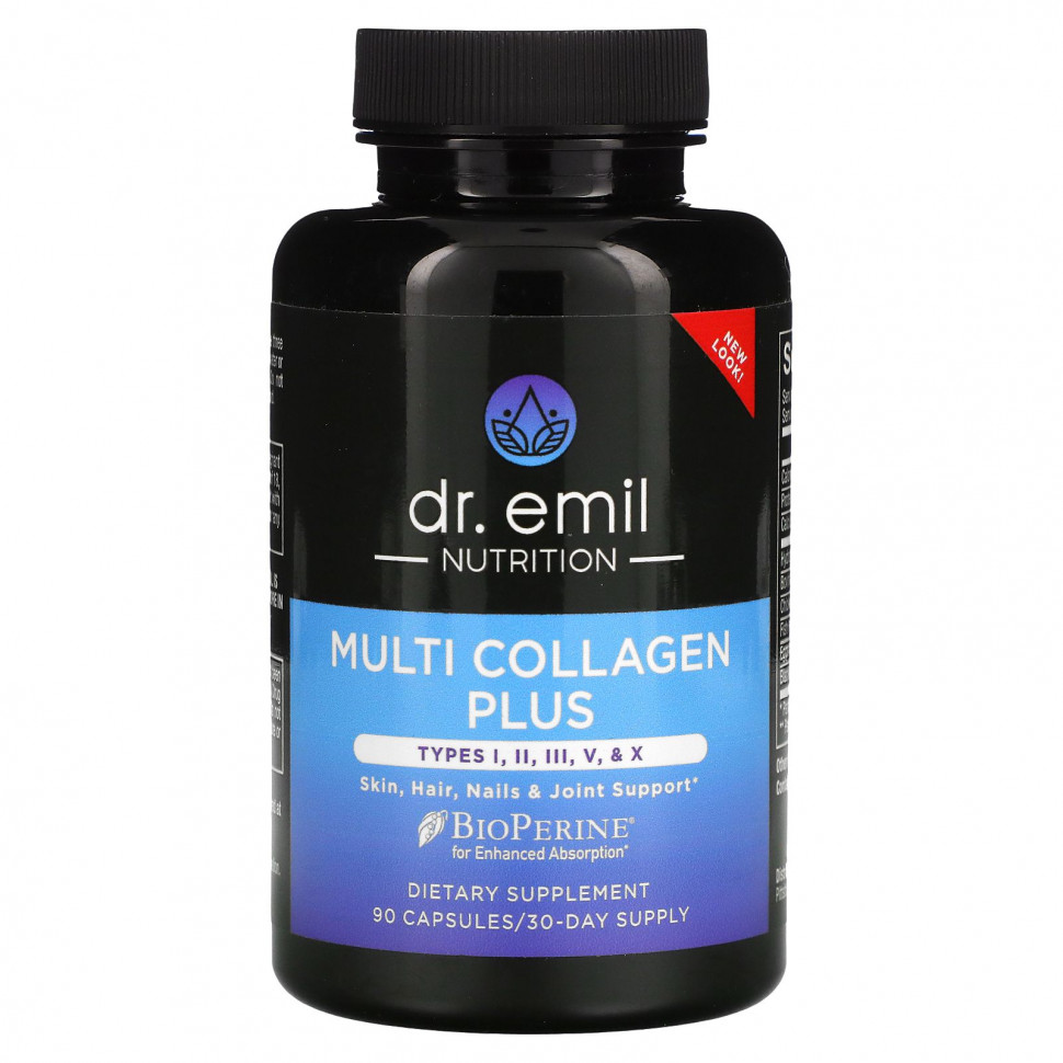   Dr Emil Nutrition, Multi Collagen Plus,  I, II, III, V  X, 90   IHerb () 