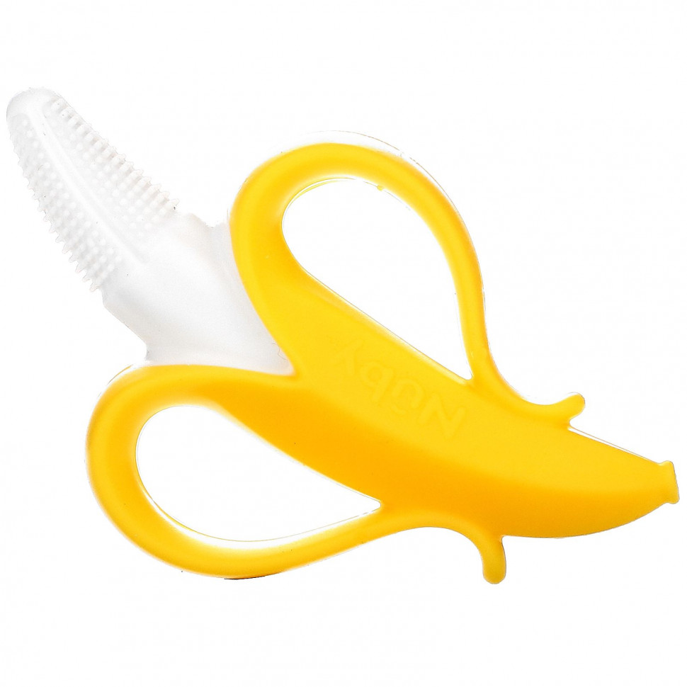  Nuby, Nananubs Banana Massaging Toothbrush, 3+M, 1 Brush    -     , -, 