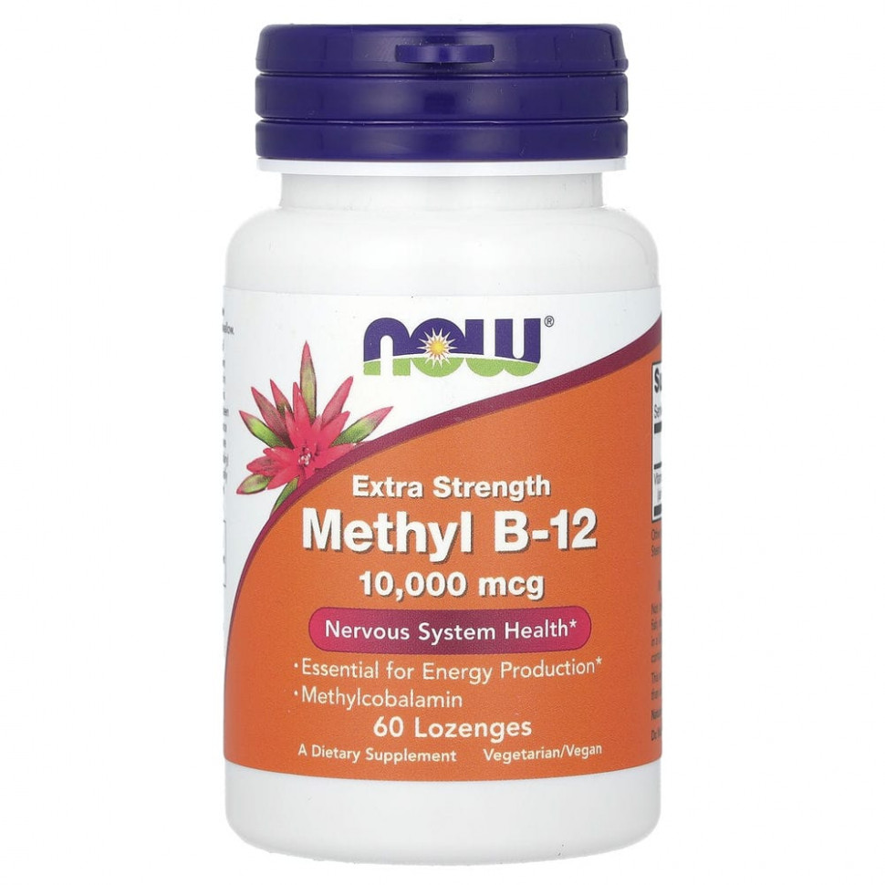 ������ ������ NOW Foods, Extra Strength Methyl B-12, 10,000 mcg, 60 Lozenges  IHerb (������) ����