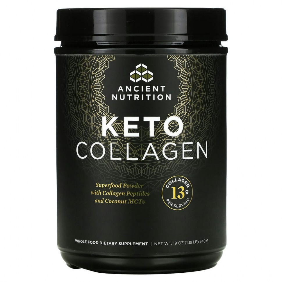  Dr. Axe / Ancient Nutrition, Keto Collagen, 540  (1,19 )    -     , -, 