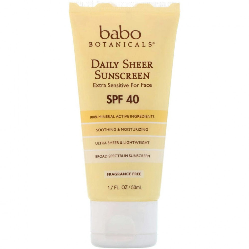  Babo Botanicals,       , SPF 40, 1.7+, 50  (1,7 . )    -     , -, 