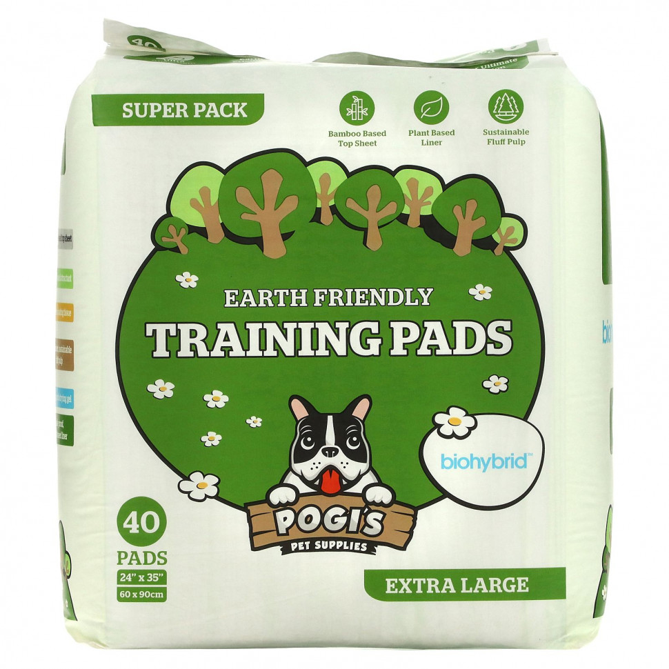  Pogi's Pet Supplies, Earth Friendly Training Pads,  , 40 .    -     , -, 