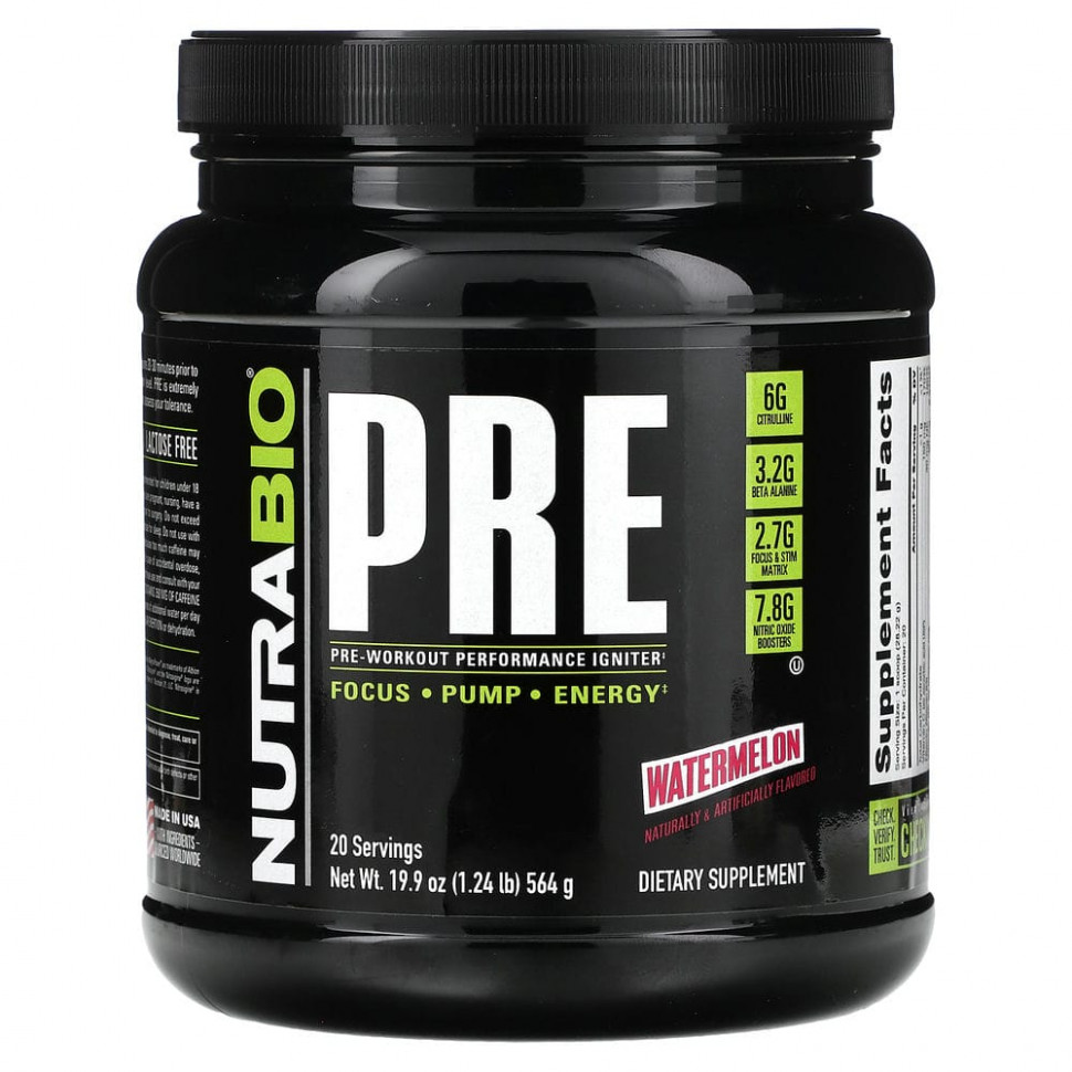  Nutrabio Labs, Pre-Workout Performance Igniter, , 564  (1,24 )    -     , -, 