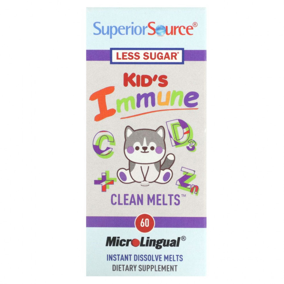  Superior Source, Kid's Immune, Clean Melts, 90 Instant Dissolve Melts    -     , -, 