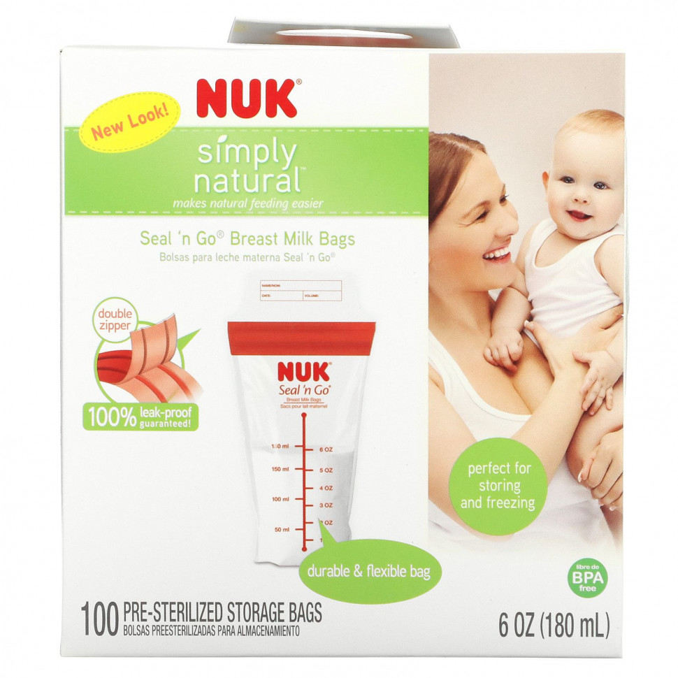  NUK, Seal 'n Go,    , 100    , 180  ( 6 )    -     , -, 