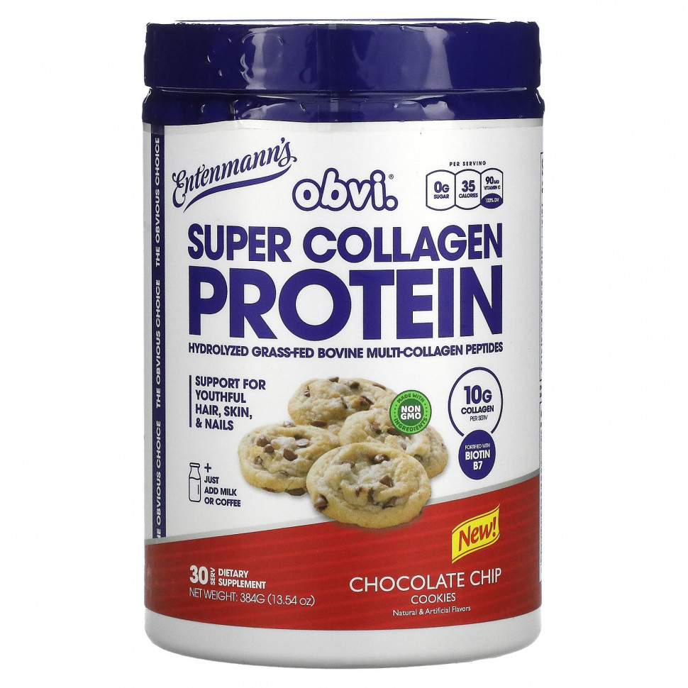   Obvi, Super Collagen Protein, Entenmann's, 384  (13,54 )  IHerb () 