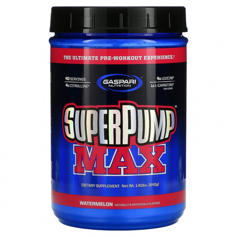 ������ ������ Gaspari Nutrition, SuperPump Max, �����, 640 � (1,41 �����)  IHerb (������) ����