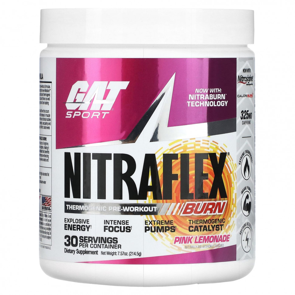������ ������ GAT, Sport, NITRAFLEX Burn, ������� �������, 214,5 � (7,57 �����)  IHerb (������) ����