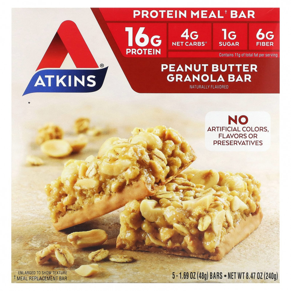  Atkins, Protein Meal Bar, -   , 5 , 50  (1,76 )    -     , -, 