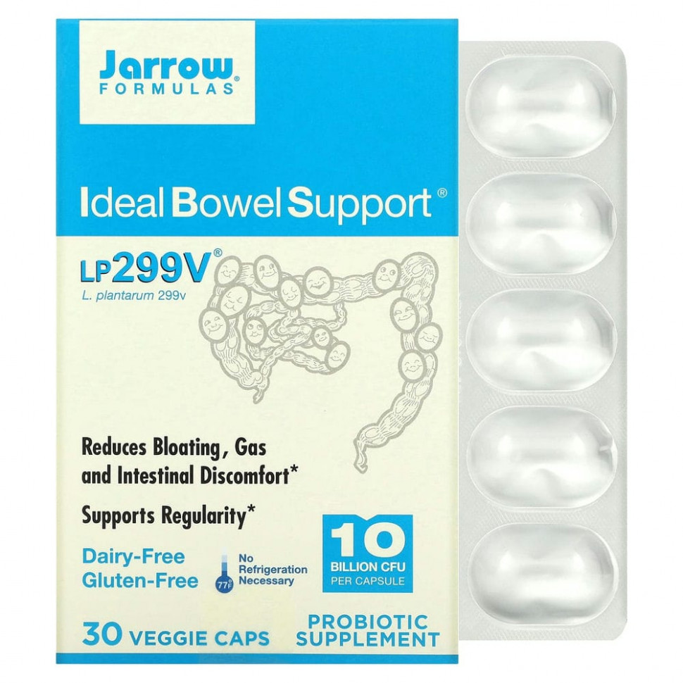  Jarrow Formulas, Ideal Bowel Support, 299v, 10  , 30      -     , -, 