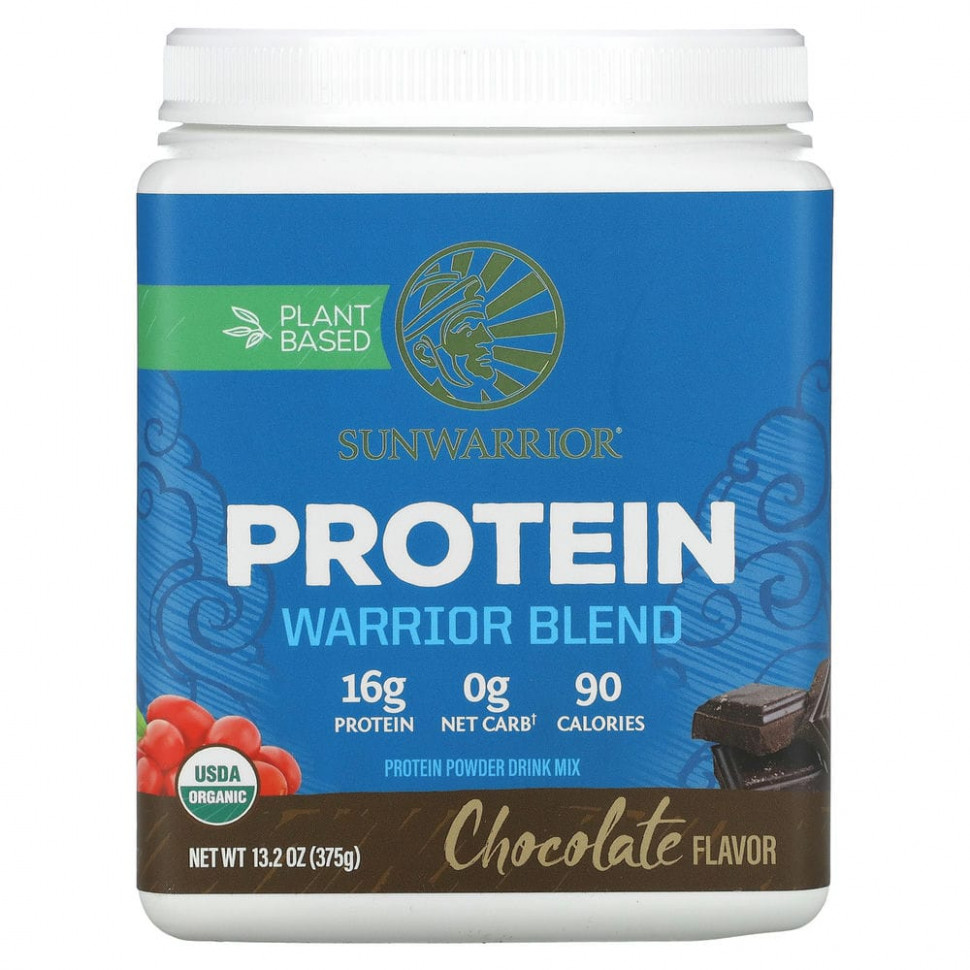 ������ ������ Sunwarrior, Warrior Blend Protein, � ���������, 375 � (13,2 �����)  IHerb (������) ����