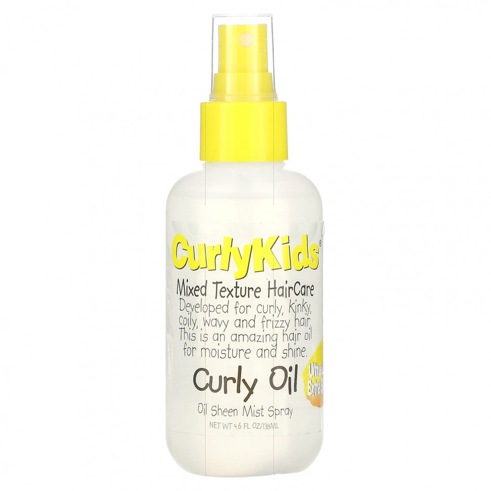 ������ ������ CurlyKids, Curly Oil Sheen Mist, �����, 138 �� (4,6 ����. �����)  IHerb (������) ����