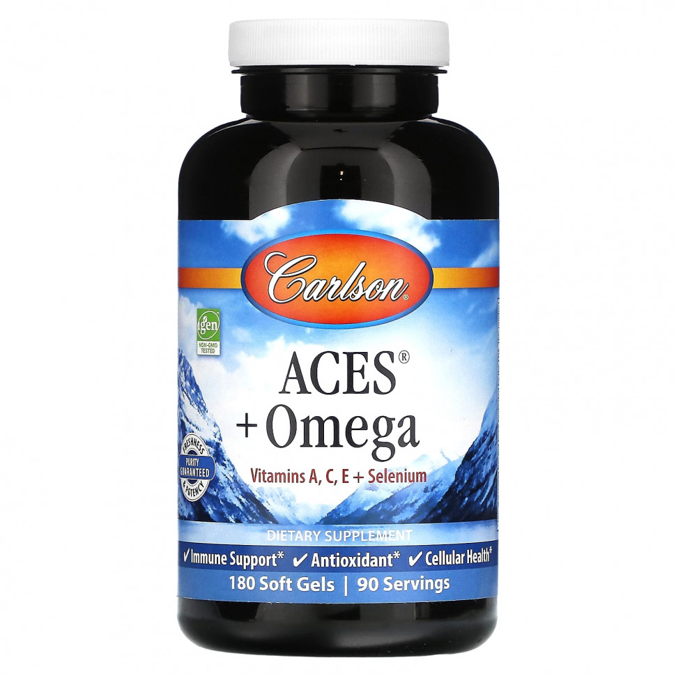 ������ ������ Carlson, ACES + Omega`` 180 ������ ��������  IHerb (������) ����