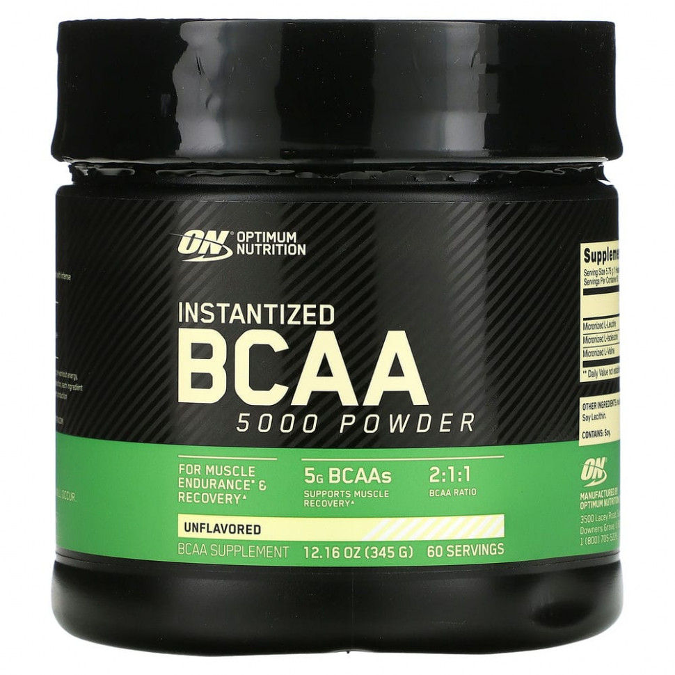 ������ ������ Optimum Nutrition, BCAA 5000, ����������� �������, ��� �������, 345 � (12,16 �����)  IHerb (������) ����