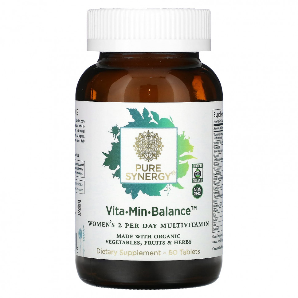  Pure Synergy, Vita-Min-Balance  , 60     -     , -, 