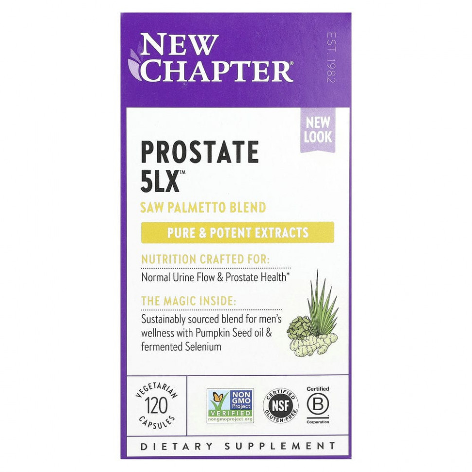  New Chapter, Prostate 5LX, 120      -     , -, 