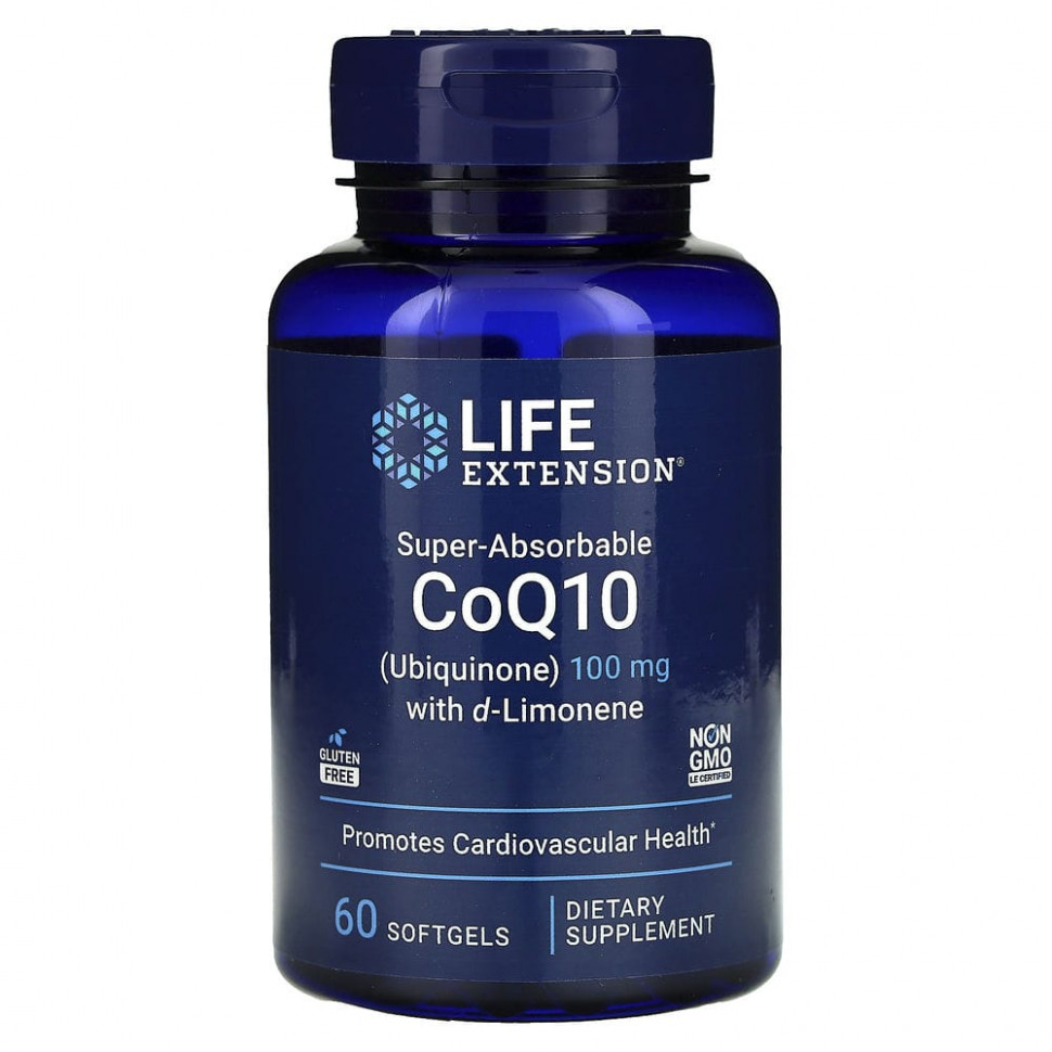  Life Extension, Super-Absorbable CoQ10,   Q10 ()  d-, 100 , 60     -     , -, 