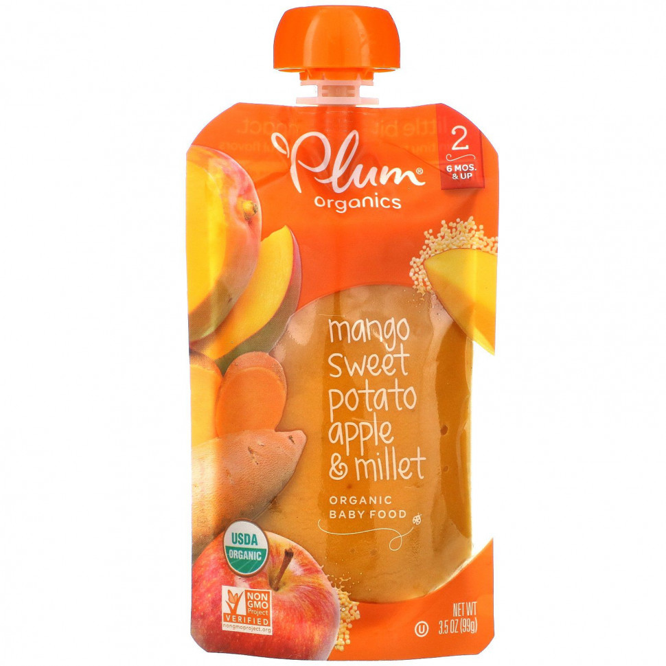 ������ ������ Plum Organics, ������������ ������� �������, ���� 2, �����, �����, ������, �����, 99 � (3,5 �����)  IHerb (������) ����