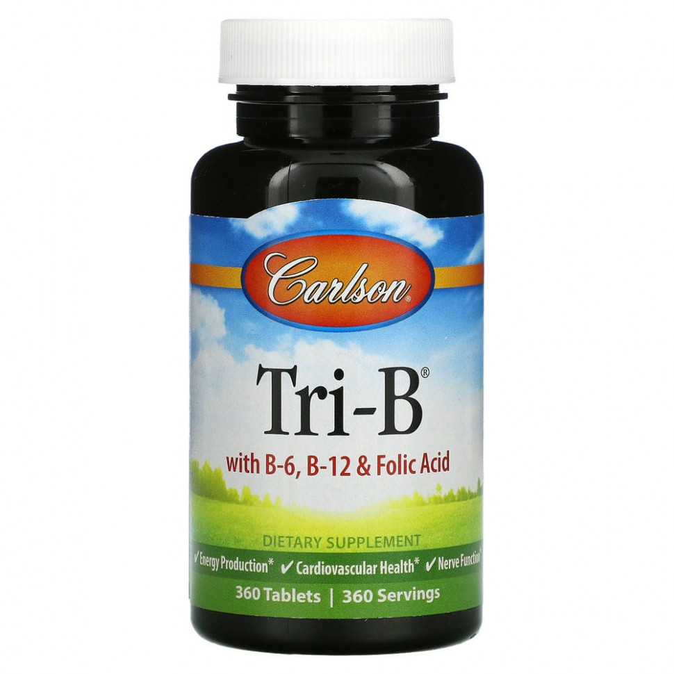  Carlson Labs, Tri-B,    B6, B12   , 360     -     , -, 