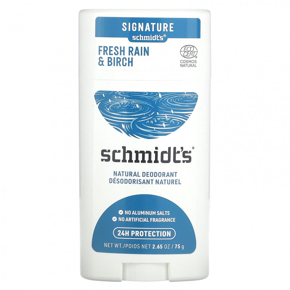 ������ ������ Schmidt's, ����������� ����������, Fresh Rain & Birch, 75 � (2,65 �����)  IHerb (������) ����
